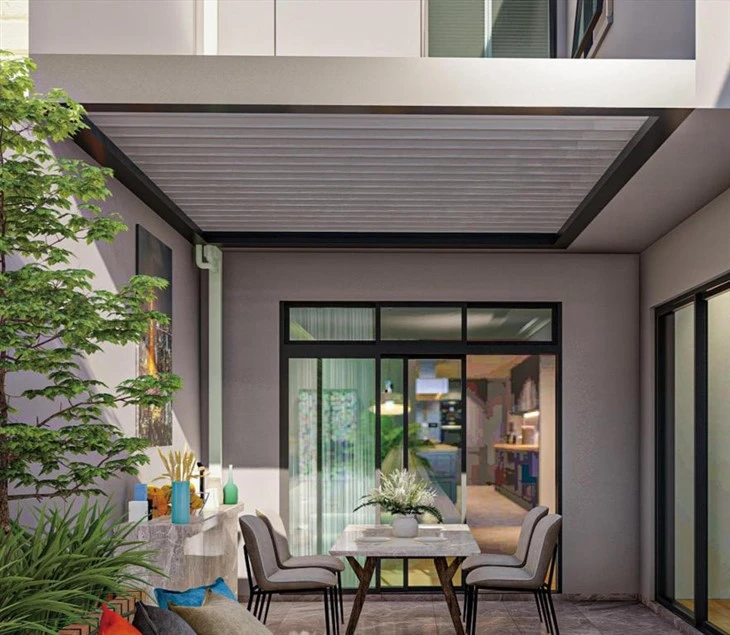 Decorative Gutter Motorized Aluminum Pergola suppliers